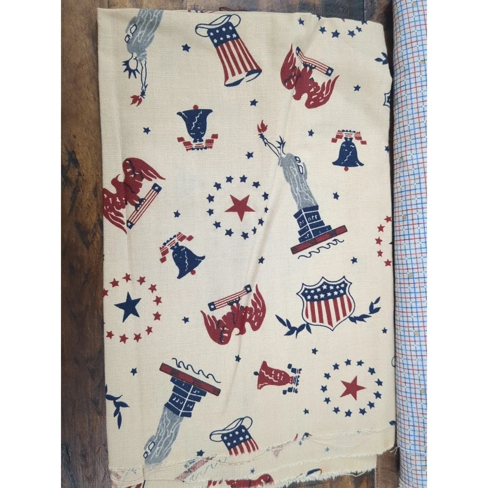 Lot of Fabric, Patriotic‎ Theme, Red, white, blue, 14.9oz